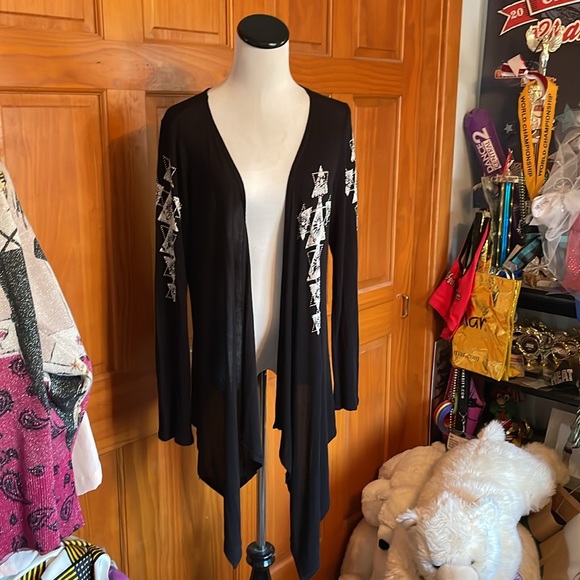 Vocal Brand Lightweight Studded Bling Cardigan - Picture 3 of 12